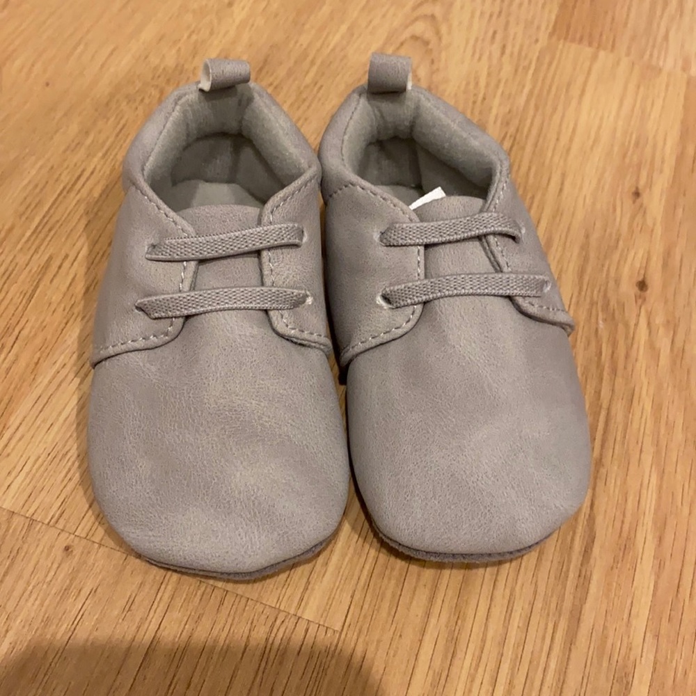 Grey moccasins